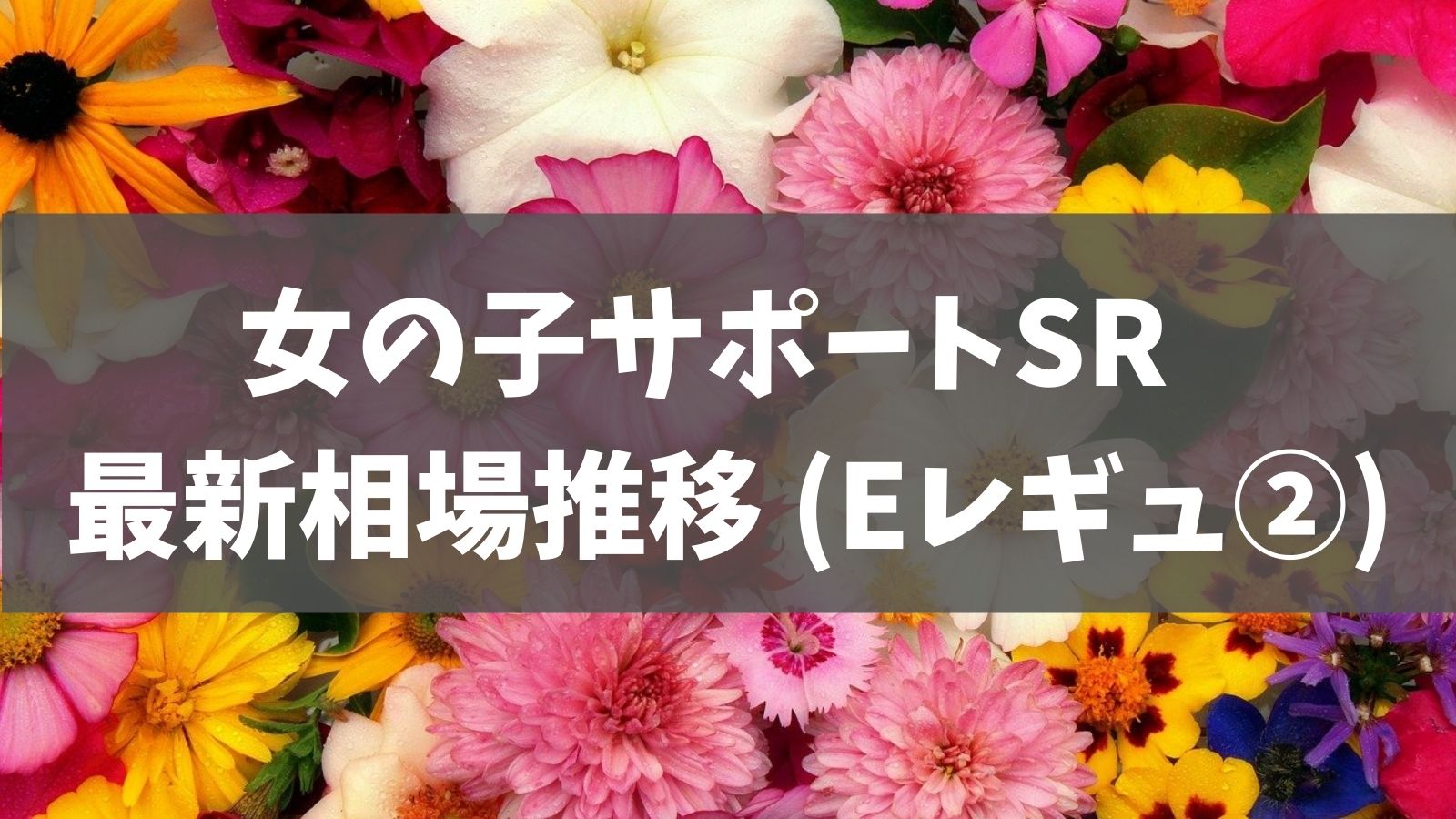 1 29更新 女の子サポートsr 相場レポート Eレギュその2 ユウリsr サナsrなど あでりー式ポケカ期待値